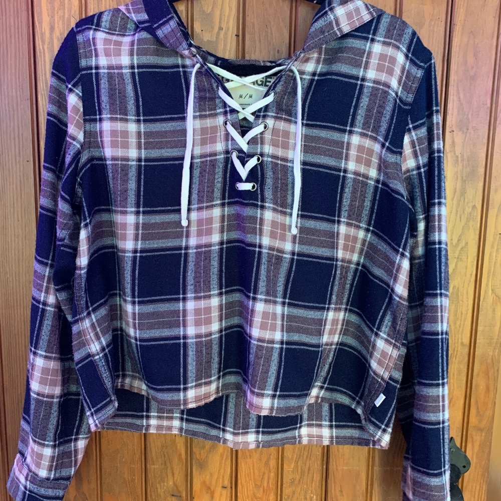 Flannel Crop Top